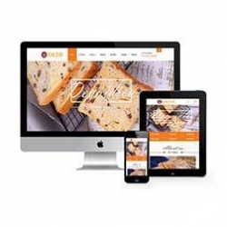 PHP织梦面包食品类企业网站模板 带手机移动端 整站源码带手机端带后台