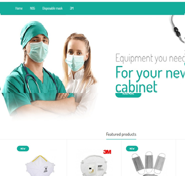 PHP绿色大气医疗器械类外贸商城网站模板 医疗器械在线购物平台源码